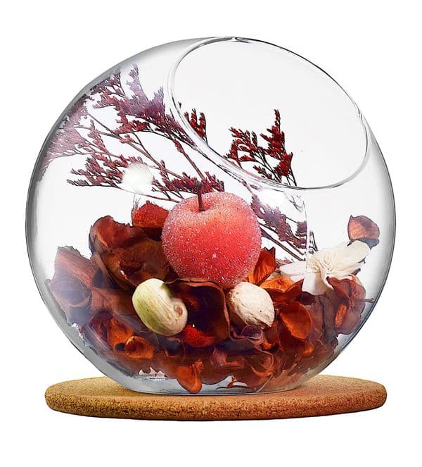 Glass Slant Bowl and Cork Base 18cm – Home & Shop Counters, Solavia Glassware