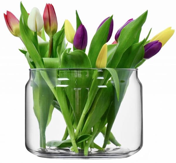 Glass Chimney Vase 17cm-Solavia Glassware Home Décor