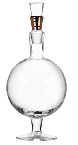 Handpainted Glass Orb Decanter & Stopper 36cm