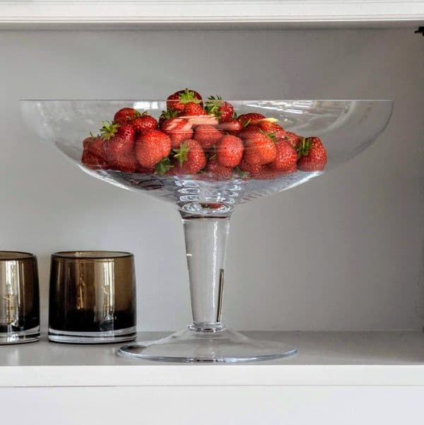 Trifle Bowl 325cm Large Handmade Glass Serving Bowl | Solavia Fine Glassware