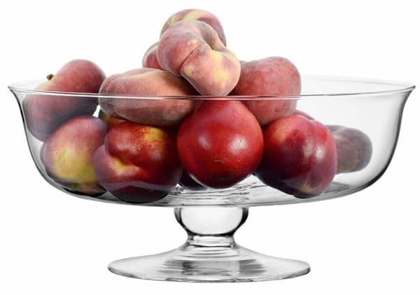 Large Fruit Bowl Safira 30cm, Solavia Glassware Kitchen Décor