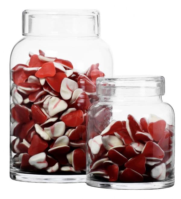 Large Glass Sweet Jar Set of 2 – Practical Mother’s Day Gifts by Solavia
