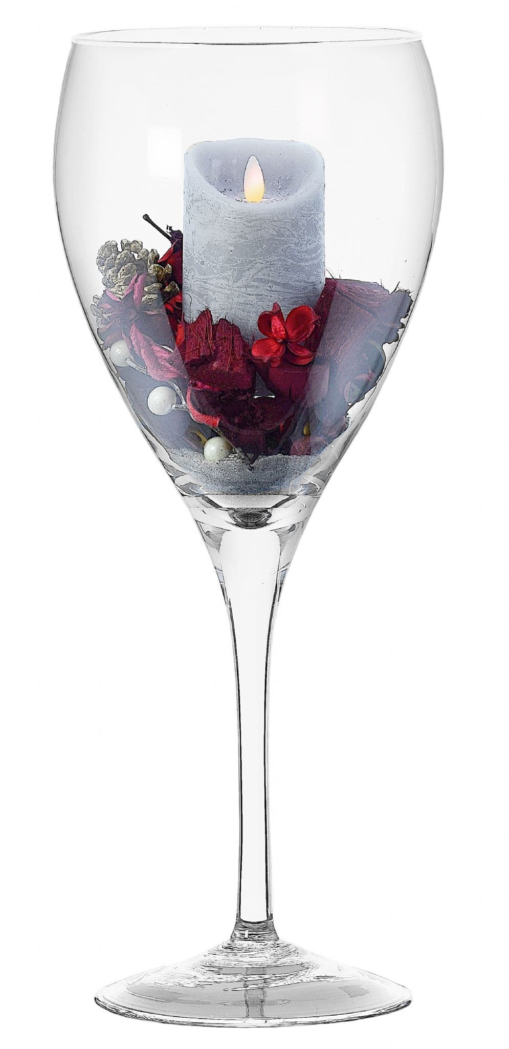 Oversized Glass Wine Vase 54cm Flower Decoration Ideas by Solavia