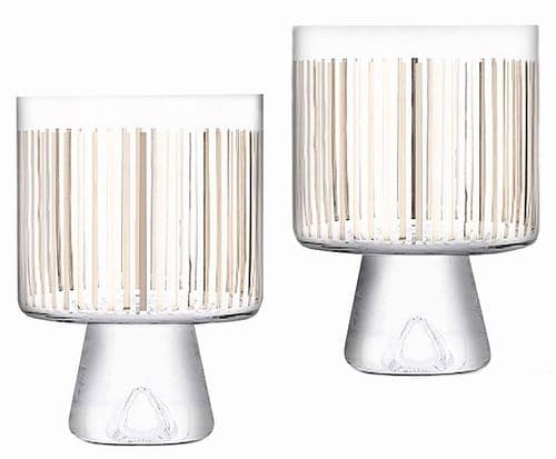 Platinum Stripe Tumbler Set Of 2-Sale