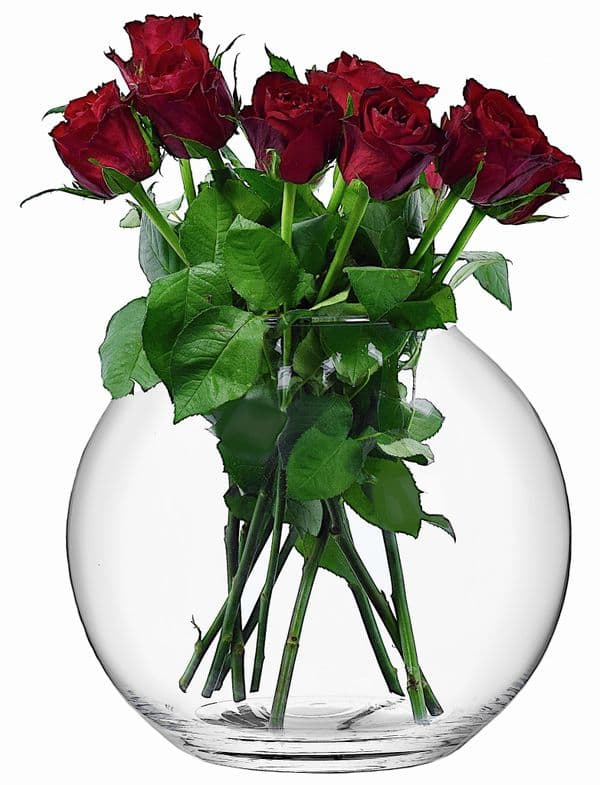 Round Flower Vase 21cm, Solavia Glassware Home Décor Goftware