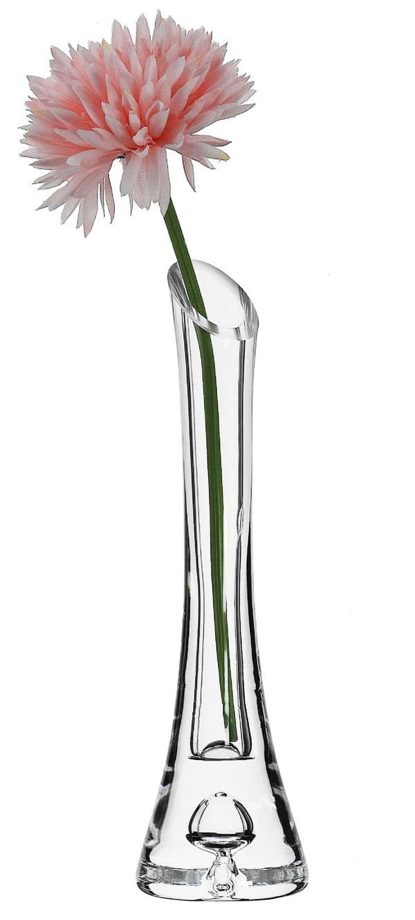 Single Stem Drop Vase 20cm- Solavia Glassware Home Decor