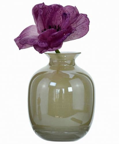 Single Stem Glass Vase Pearl Cream