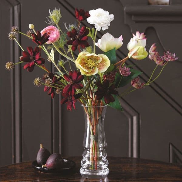 Single Stem Ribbed Vase 16cm-Copper Gold, Solavia Glassware giftware