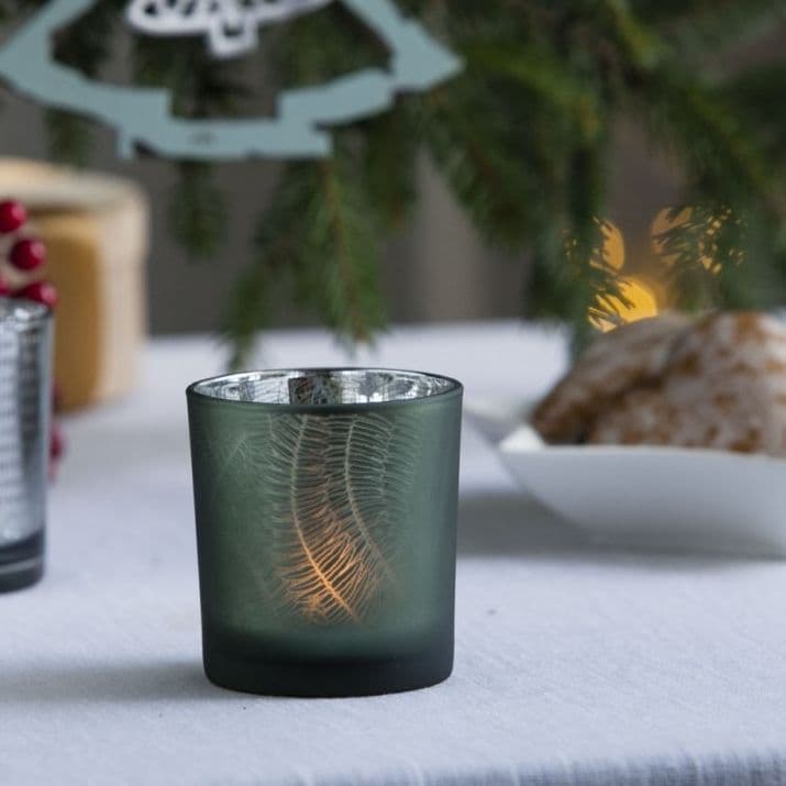 Christmas tea light holder Solavia Fine Glassware