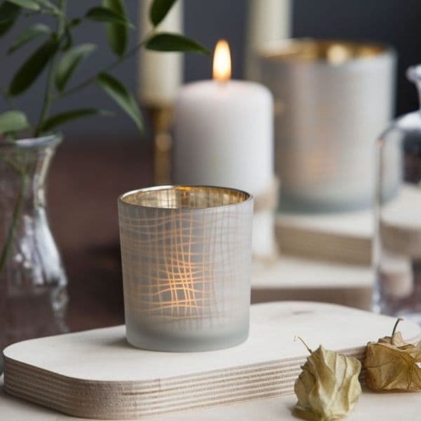 Christmas tea light holder Solavia Fine Glassware