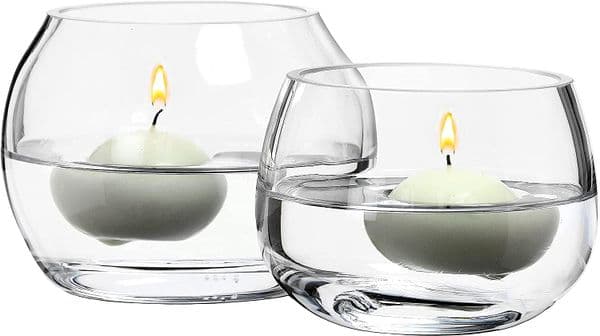 Tea Light Holders Set Of 2, Solavia Glassware Cosy Home