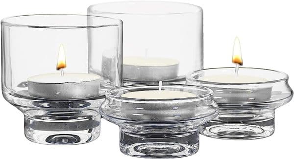 Tea Light Candle Holder Set, Solavia Glassware Cosy Home
