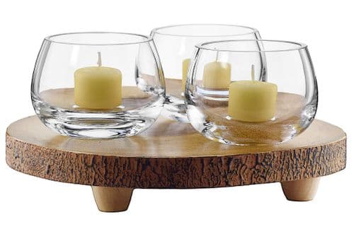 Tealight Holder Set of 3 And Board