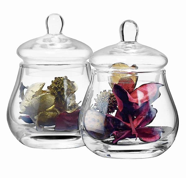 Trinket Jars 9cm Set of 2 – Housewarming Gifts by Solavia