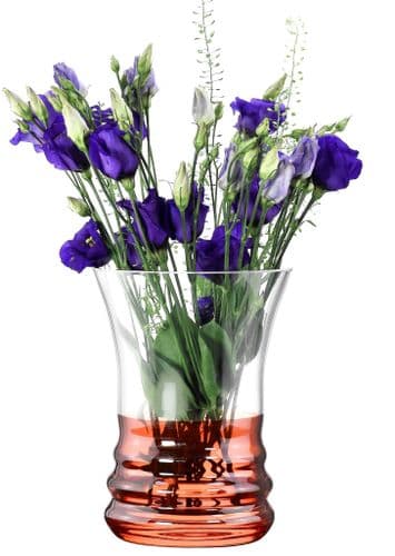 Vase Ribbed 17cm Galaxy Orange