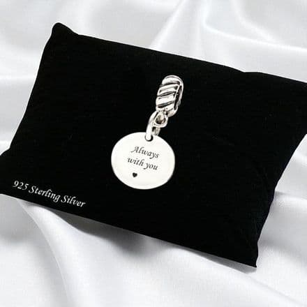 Always with You Memorial Charm, Sterling Silver