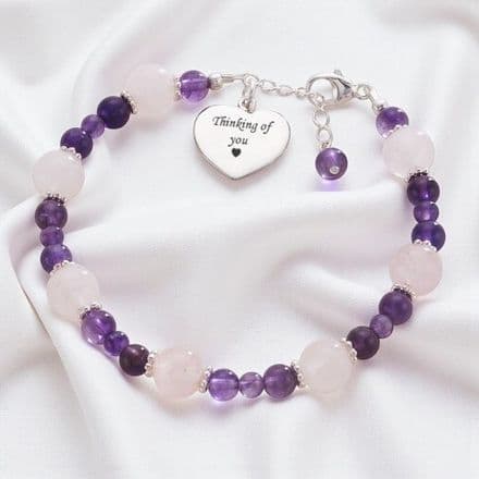 Amethyst & Quartz Healing Bracelet
