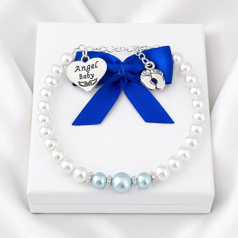 Angel Baby Bracelet for Loss of Baby Boy | Someone Remembered