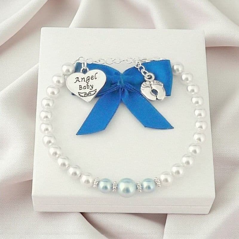 Angel Baby Bracelet for Loss of Baby Boy | Someone Remembered