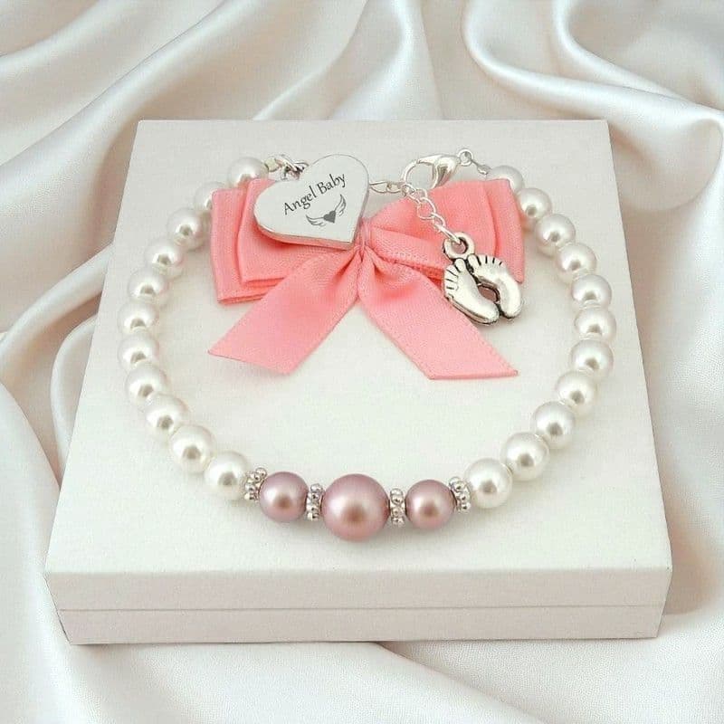 Angel Baby Bracelet for Loss of Baby Girl | Someone Remembered