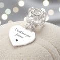 Angel Memorial Charm, Sterling Silver, Personalised | Someone Remembered