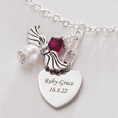 Angel Necklace with Birthstone & Engraving | Someone Remembered