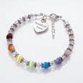 Rainbow Bereavement Bracelet with Engraving | Someone Remembered