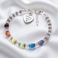 Rainbow Bereavement Bracelet with Engraving | Someone Remembered