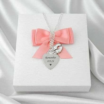 Baby Loss Necklace with Engraving