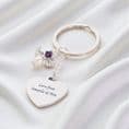 Birthstone Angel Keyring, Personalised Engraving | Someone Remembered