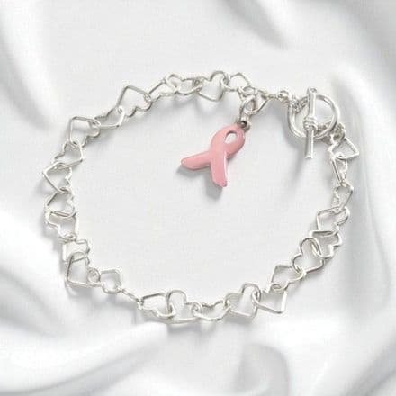 Breast Cancer Awareness Charm Bracelet