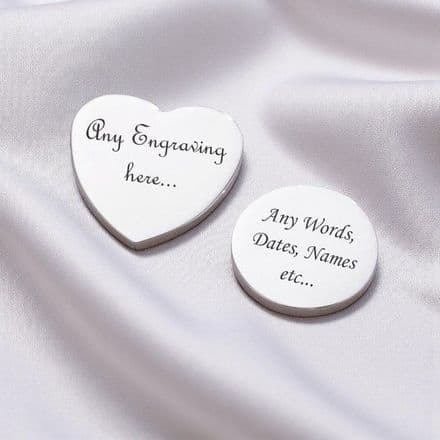 Charms For Lockets with Engraving