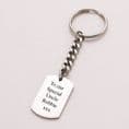 Custom Engraved Dog Tag Key Ring | Someone Remembered