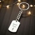 Dogtag Keyring with Any Photo Engraved | Someone Remembered