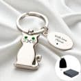 Engravable Cat Key Ring | Someone Remembered