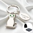 Engravable Cat Key Ring | Someone Remembered