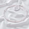 Engraved Sterling Silver Beaded Memorial Bracelet. | Someone Remembered