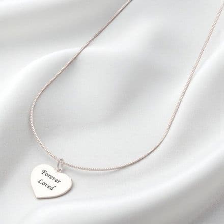Engraved Heart Necklace (ch1)