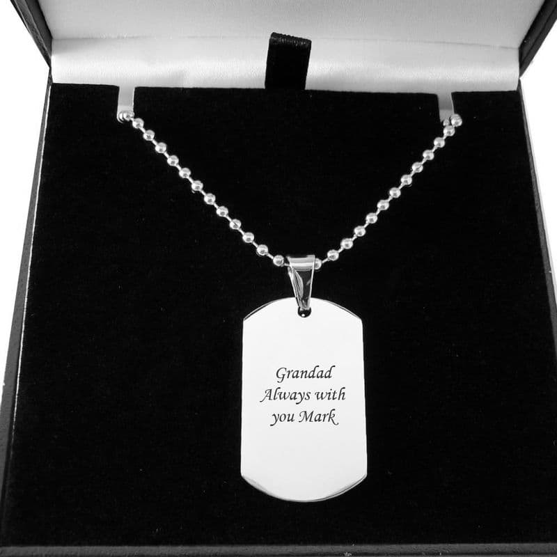 Engraved Memorial Dogtag | Someone Remembered