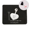 Engraved Silver Heart Charm | Someone Remembered