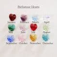 Faith Hope Love Necklace with Birthstone Heart | Someone Remembered