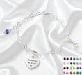 Fantasia Birthstone Bracelet with Engraving | Someone Remembered