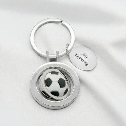 Football Keyring with Engraving