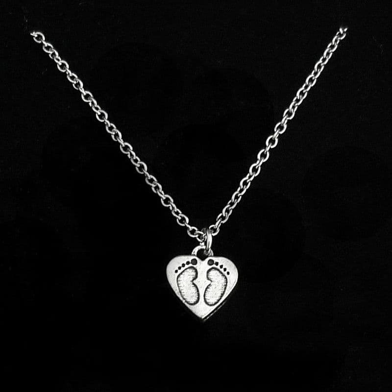 Footprints Necklace in Gift Box | Someone Remembered