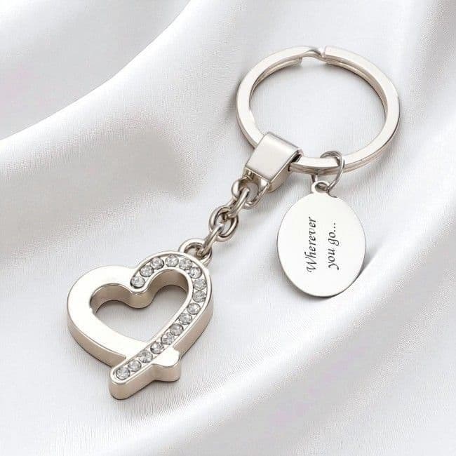 Heart Keyring with Engraving | Someone Remembered