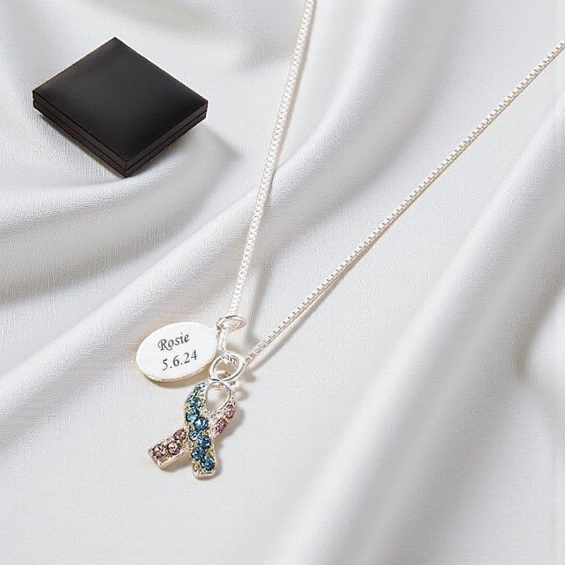 Infant Loss Awareness Necklace with Engraving | Someone Remembered