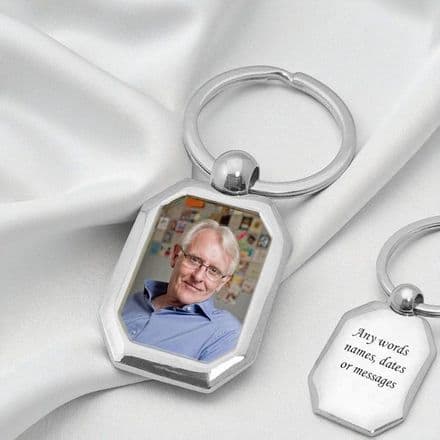 Keepsake Keyring with Photo and Engraving