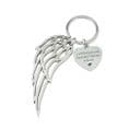 Large Angel Wing, Personalised Keyring | Someone Remembered