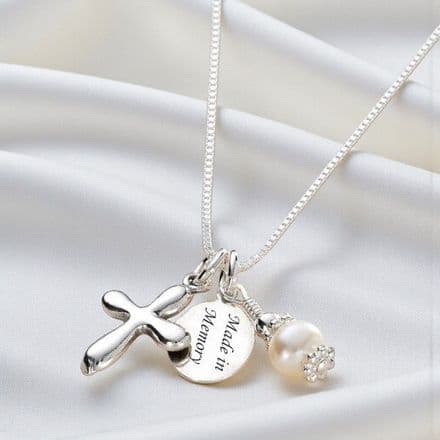 Made in Memory Necklace with Engraved Tag