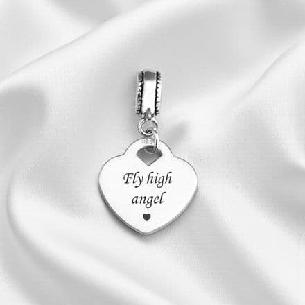 Memorial Charm, Fly High Angel, Sterling Silver